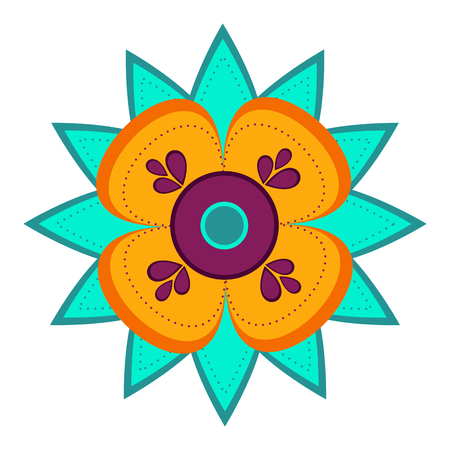 Cute flower iconのイラスト素材