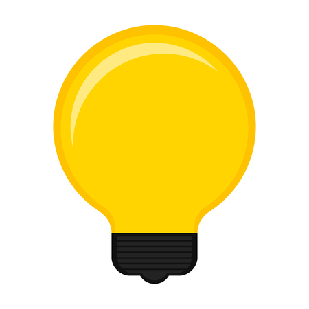 Isolated lightbulb iconのイラスト素材