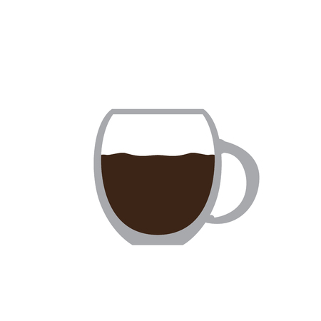 Isolated coffee mug icon isolated on  plain background.のイラスト素材