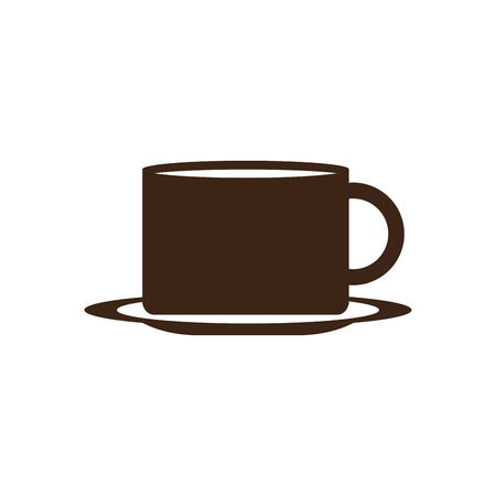Isolated coffee mug icon isolated on plain background.のイラスト素材