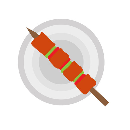 Isolated brochette iconのイラスト素材