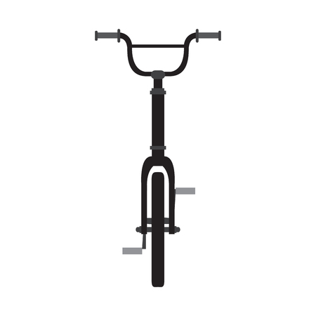Bicycle front viewのイラスト素材