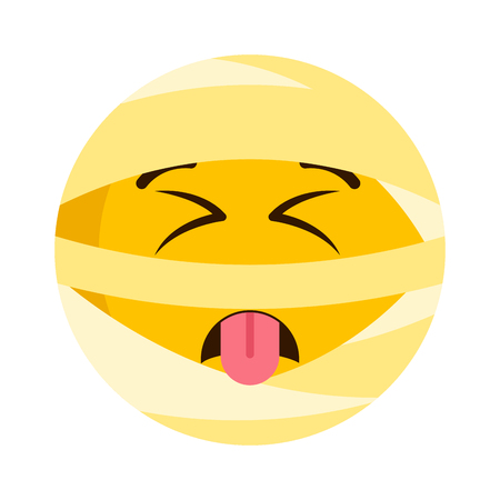 Disgusted mummy emoji iconのイラスト素材