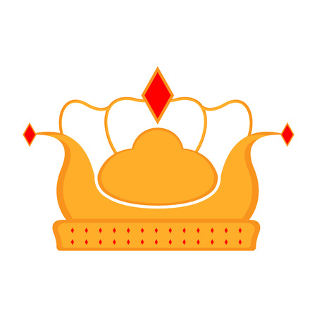 Isolated golden crown icon. Vector illustration designのイラスト素材