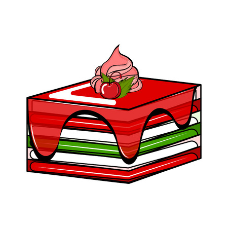 Isolated sweet dessert icon. Vector illustration designのイラスト素材