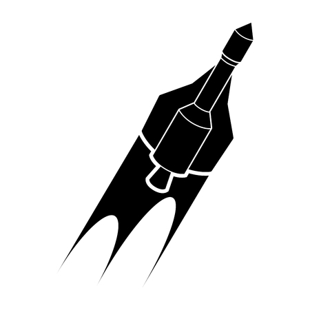 Isolated spaceship logoのイラスト素材