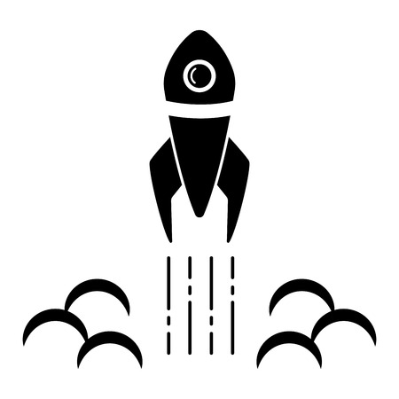 Isolated spaceship logoのイラスト素材