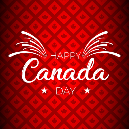 Happy canada dayのイラスト素材