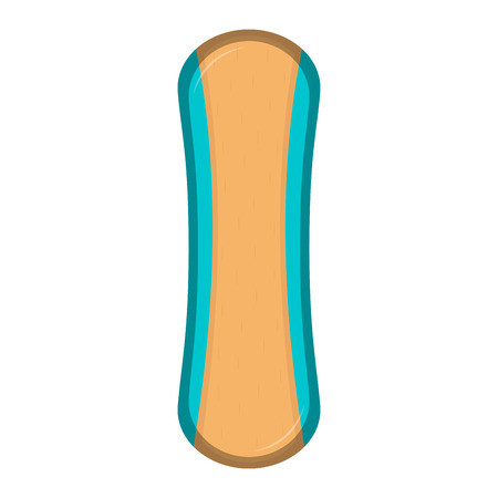 Isolated surfboard iconのイラスト素材