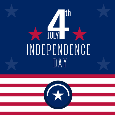 Happy independence day. 4th of Julyのイラスト素材