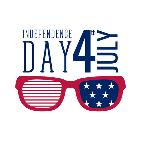 Happy independence day. 4th of Julyのイラスト素材