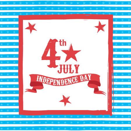 Happy independence day. 4th of Julyのイラスト素材