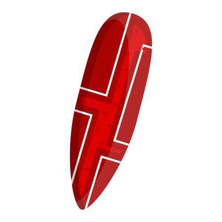 Isolated surfboard iconのイラスト素材