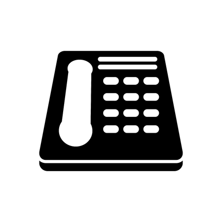 Telephone silhouette. Business iconのイラスト素材