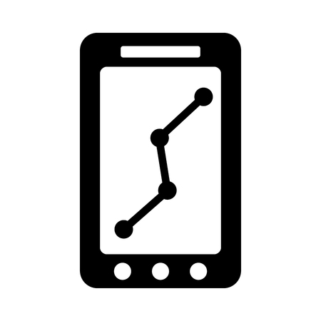 Smartphone silhouette. Business iconのイラスト素材