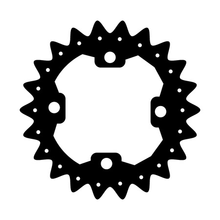Bicycle gear iconのイラスト素材