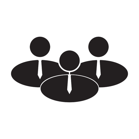 Isolated business teamwork iconのイラスト素材