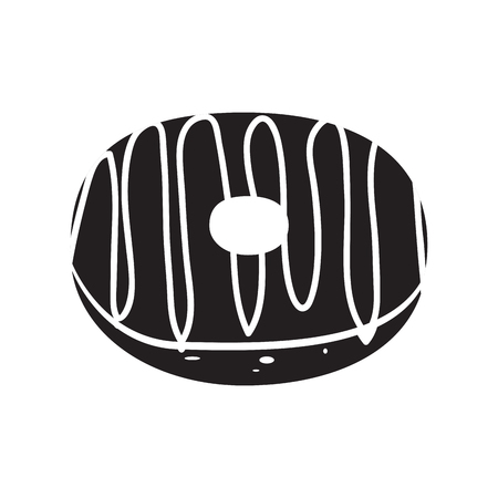 Isolated donut iconのイラスト素材