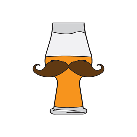 Hipster beer iconのイラスト素材