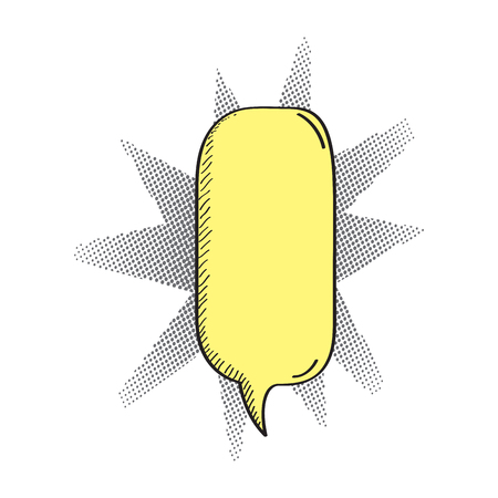 Isolated comic speech bubble. Vector illustration designのイラスト素材