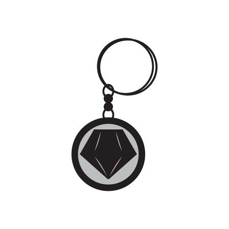 Isolated earring silhouetteのイラスト素材