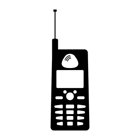 Isolated old cellphone iconのイラスト素材