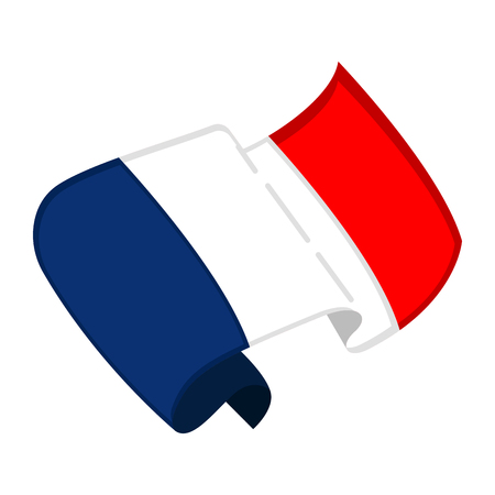 Isolated flag of France. Vector illustration designのイラスト素材