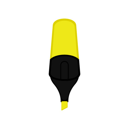Isolated highlighter pen icon. School supplies. Vector illustration designのイラスト素材