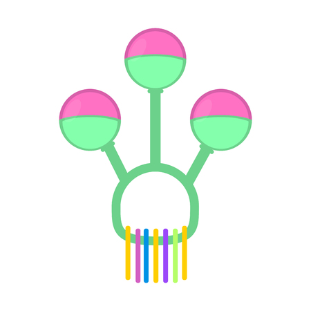 Isolated baby shaker toy iconの写真素材