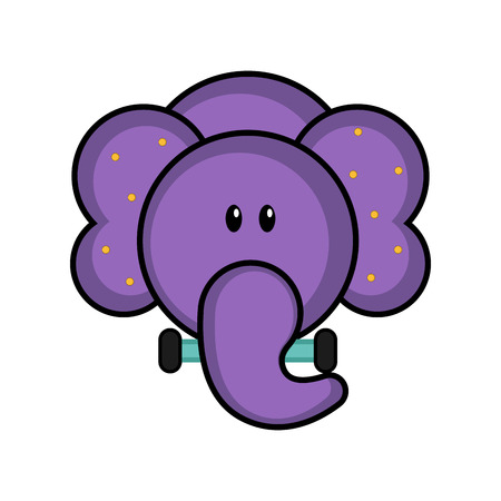 Isolated elephant toy icon. Vector illustration designのイラスト素材