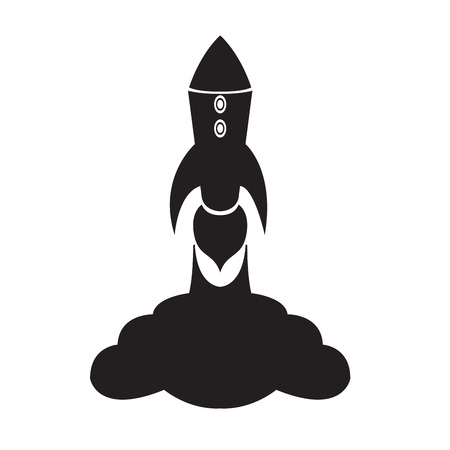 Isolated spaceship logoのイラスト素材