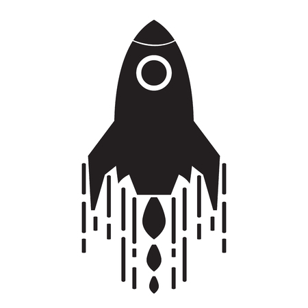 Isolated spaceship logoのイラスト素材