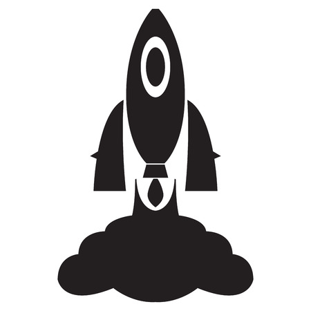 Isolated spaceship logoのイラスト素材