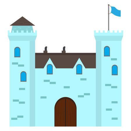 Isolated medieval castle iconのイラスト素材