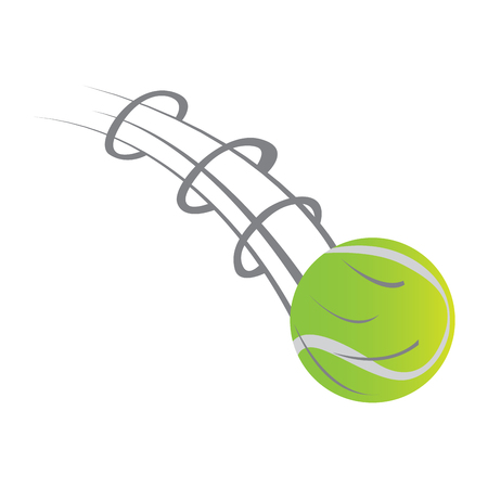 Isolated tennis ball with a motion effect. Vector illustration designのイラスト素材