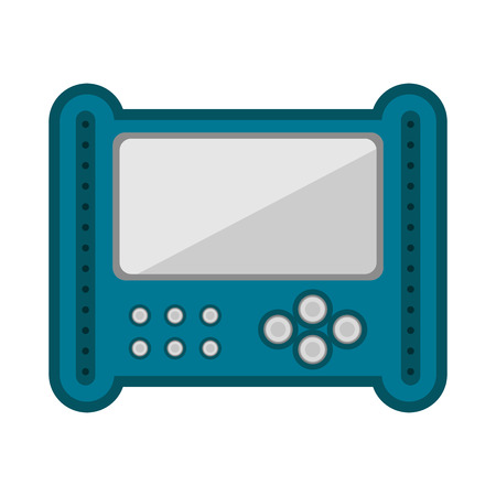 Isolated portable videogame console icon. Vector illustration designのイラスト素材