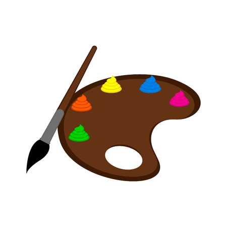 Isolated art palette icon. Vector illustration designのイラスト素材