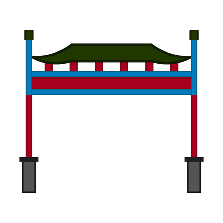 Traditional asian building icon. Vector illustration designのイラスト素材
