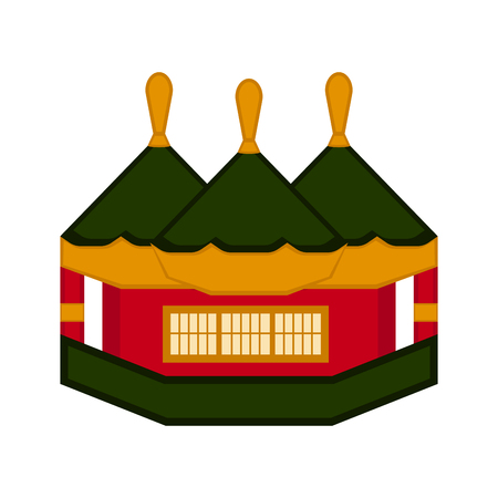 Traditional asian building icon. Vector illustration designのイラスト素材