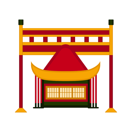 Traditional asian building icon. Vector illustration designのイラスト素材