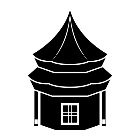 Traditional asian building icon. Vector illustration designのイラスト素材