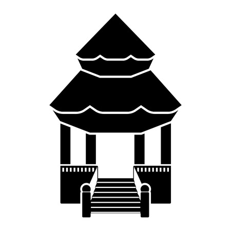 Traditional asian building icon. Vector illustration designのイラスト素材