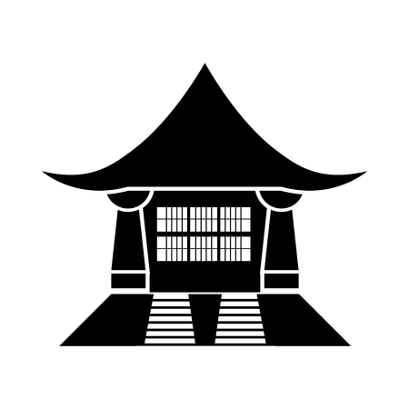 Traditional asian building icon. Vector illustration designのイラスト素材