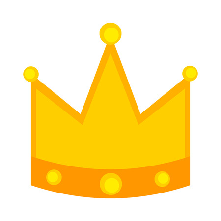 Isolated golden crown iconの写真素材