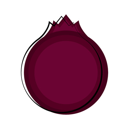 Isolated pomegranate sketch icon. Vector illustration designのイラスト素材