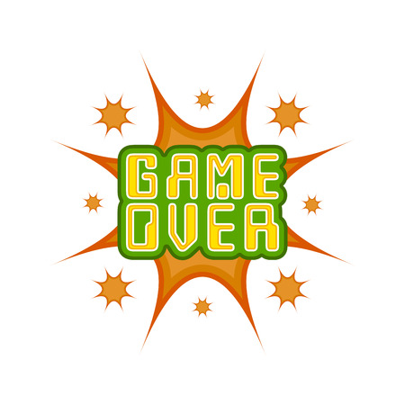 Game over concept image. Vector illustration designのイラスト素材