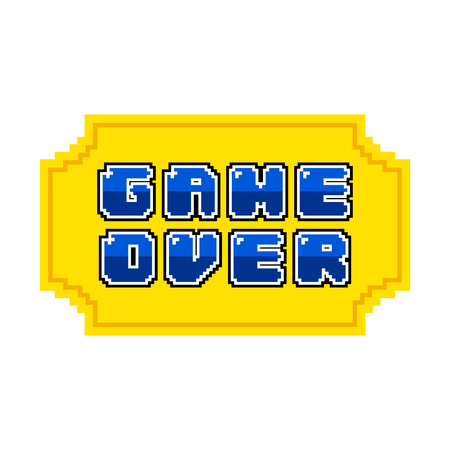 Game over concept image. Vector illustration designのイラスト素材