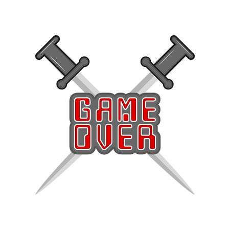 Game over concept image. Vector illustration designのイラスト素材