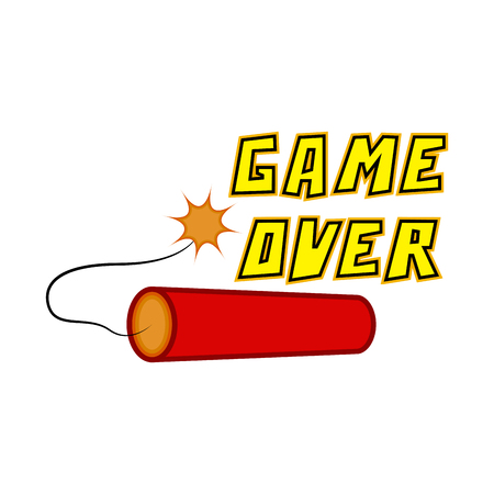 Game over concept image. Vector illustration designのイラスト素材