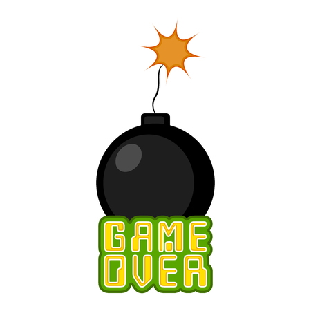 Game over concept image. Vector illustration designのイラスト素材